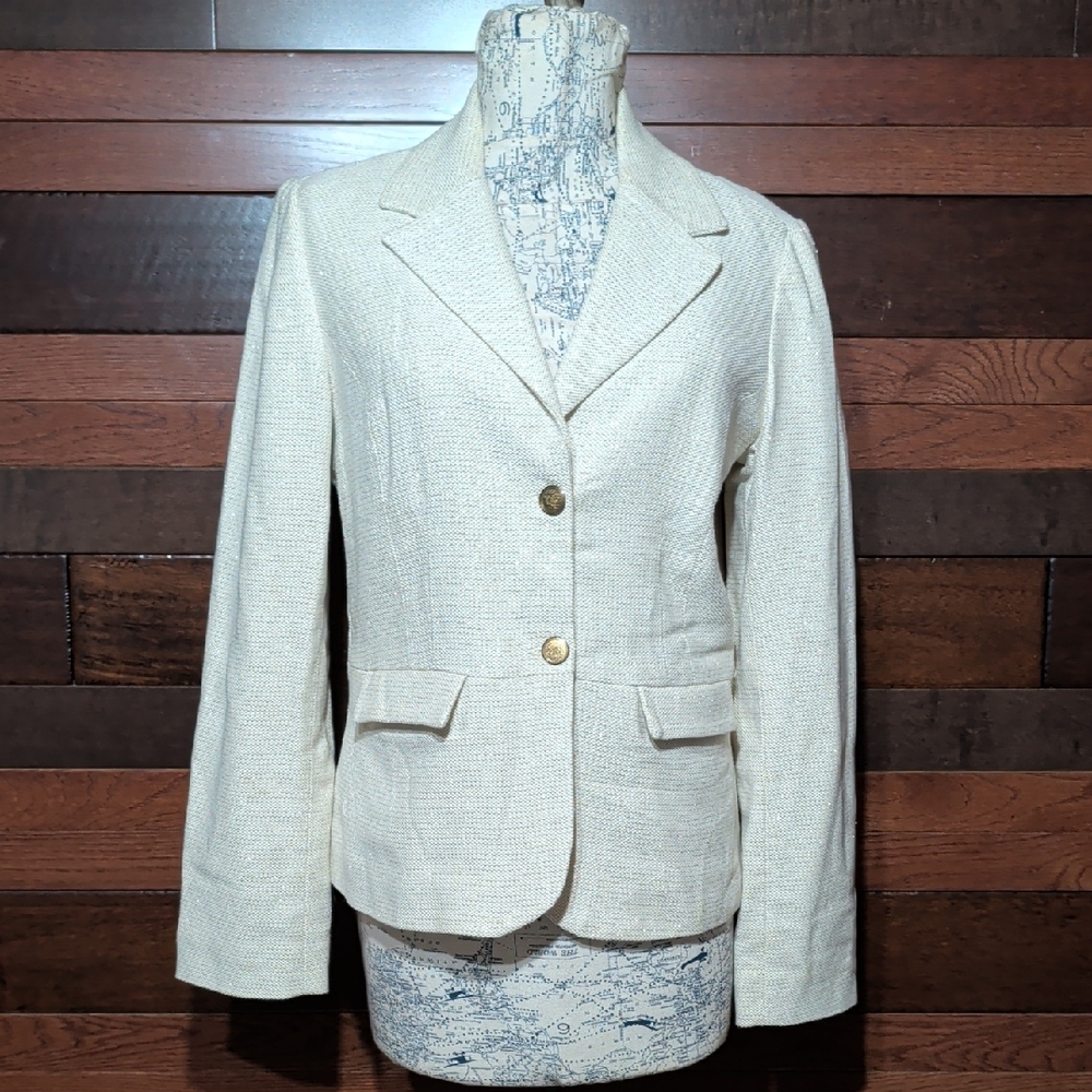 Old Navy Cream Women's Sparkly Blazer